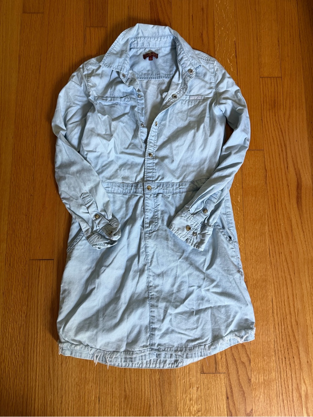 7 For All Mankind Light Blue Denim Shirt